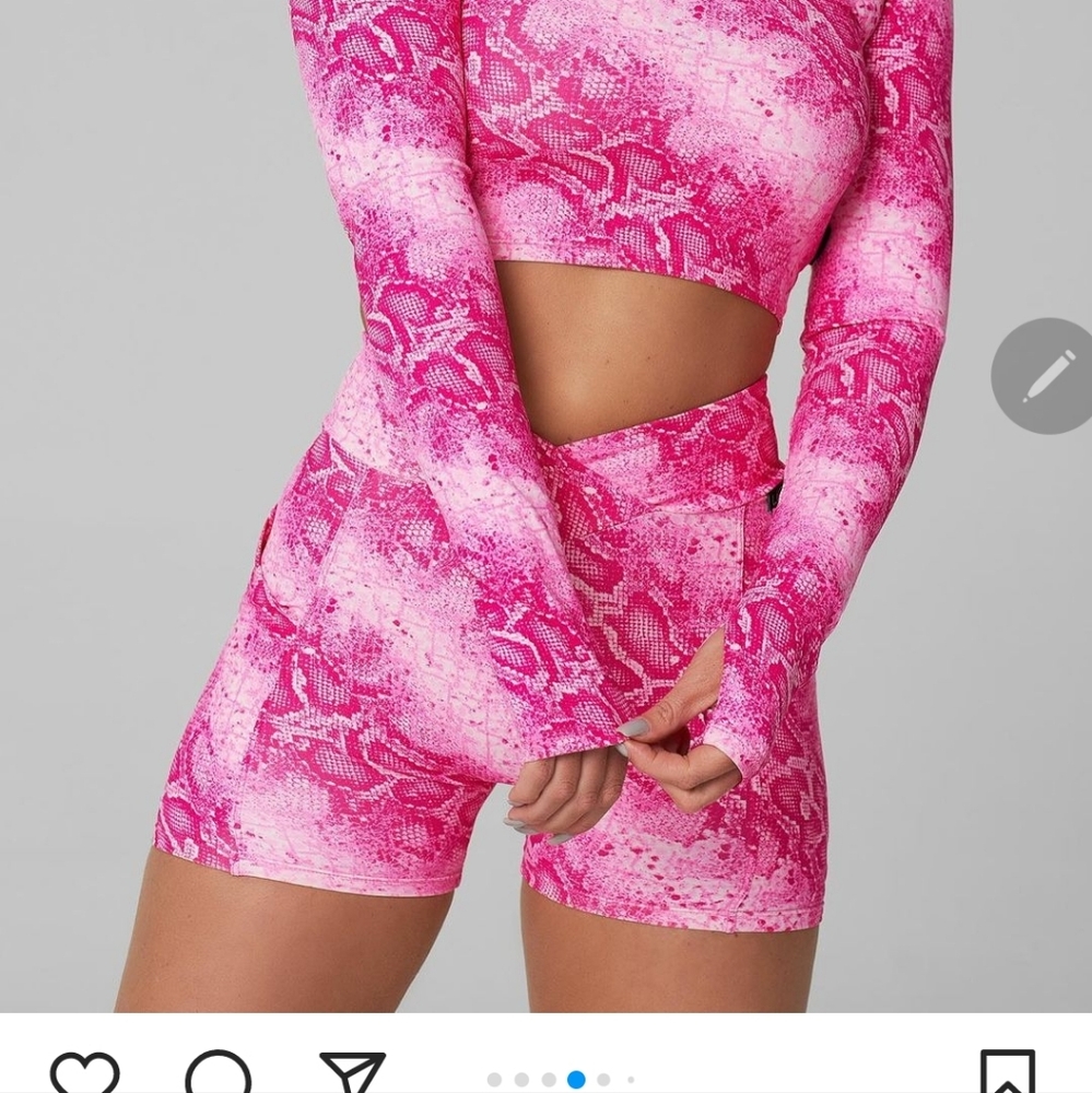 Licifit Pink Python Regular Shorts Xl Pink - image 6